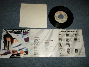 画像1:  浜田麻里 MARI HAMADA  - A) LOVE AND FREE  B) PROMISE IN THE HISTORY (Ex++/MINT- SEAL REMOVED) / 1986 JAPAN ORIGINAL "PROMO" Used 7" Single 