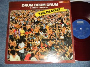 画像1: ジミー竹内 JIMMY TAKEUCHI - THE BEATLES: DRUM DRUM DRUM (Ex+/Ex++ Looks:Ex) / 1970 JAPAN ORIGINAL "RED WAX/VINYL 赤盤" Used LP