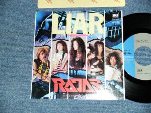 画像1: ラジャス RAJAS - A) LIAR  B)LONELY DANCER (MINT-/MINT) / 1985 JAPAN ORIGINAL "PROMO" Used 7" Single 