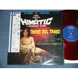画像: グラン・オルケスタ・アンヘルトス GRAN ORQUESTA ANGELITOS  - タンゴの総て TODOS DEL TANGO ( Ex+++/Ex+++)  / 196? JAPAN ORIGINAL "RED WAX VINYL" Used LP With OBI (半かけオビ)