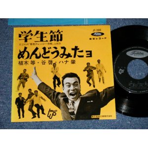 画像: 植木　等 ・谷啓・ハナ肇 HITOSHI UEKI / KEI TANI / HAJIME HANA  - 学生節：めんどうみたよ(Ex+++/MINT-) / 1960's  JAPAN ORIGINAL Used 7"Single 