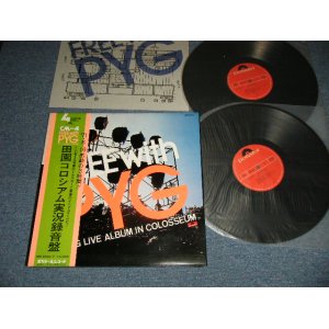 画像: PYG ( 沢田研二 & 萩原健一 KENJI 'JULIE' SAWADA &  KENICHI HAGIWARA )  - FREE WITH PYG 田園コロシアム実況録音盤 (Ex+++/MINT- Rec-2 A-1:Ex)  / 1972 JAPAN ORIGINAL  "QUADRAPHONIC /4 CHANNEL" Used 2-LP(s with OBI 