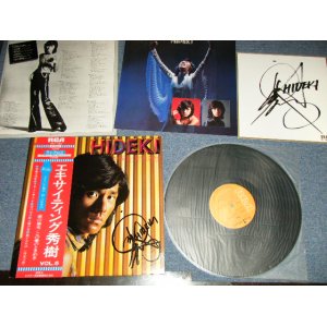 画像: 西城秀樹  HIDEKI SAIJYO  - エキサイティング秀樹 VOL.5   EXCITING HIDEKI with AUTOGRAPHED 直筆サイン入り and 　サイン色紙 (Ex+++/MINT-)  /  1975  JAPAN ORIGINAL Used LP with OBI  with Back Order Sheet 