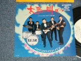 画像: 寺内タケシとバニーズ TAKESHI TERAUCHI & THE BUNNYS - A) 太陽に叫ぼう  B) パパンパ・パン・パン(Ex+/Ex++ Looks*Ex Small hole )  / 1969 JAPAN ORIGINAL "WHITE LABEL PROMO" Used 7" 45  rpm Single 