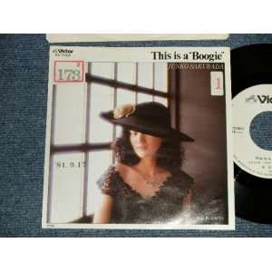 画像: 桜田淳子 JUNKO SAKURADA - A) This is a "Boogie"  B) 刹那Tie (Ex++/MINT- STOFC, STPOFC) /1981 JAPAN ORIGINAL "WHITE LABEL PROMO" Used 7" Single シングル