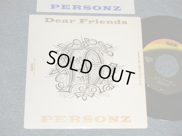 画像1: PERSONZ パーソンズ - A) ディア・フレンズ DEAR FRIENDS  B) BELIEVE  (MINT-/MINT-) / 1989 JAPAN ORIGINAL Used 7" 45 rpm Single 