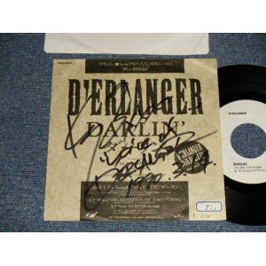 画像: D'ERLANGER - A)DARLIN'  ダーリン  B)an aphorodisiac (Ex++/Ex WOFC)  / 1990 JAPAN ORIGINAL "PROMO ONLY" "AUTOGRAPHED/SIGNED サイン入り" Used 7" Single 