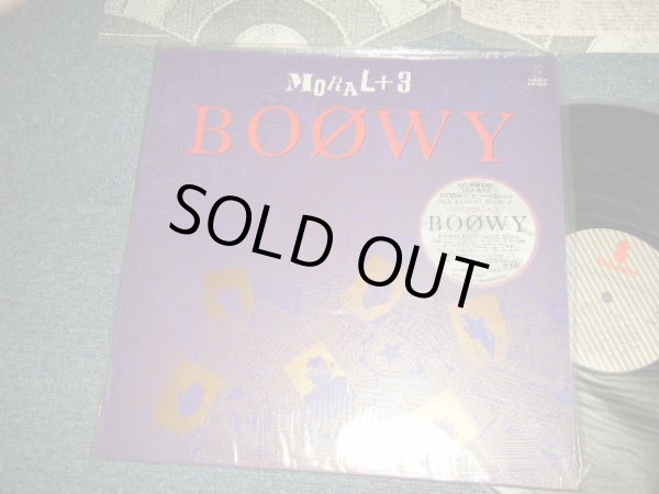 画像1: BOOWY BOΦWY ボウイ - MORAL + 3 (With ORIGINAL COMPANY SOFT VINYL BAG) (MINT/MINT- Looks:Ex++) / 1988 JAPAN REISSUE Used LP