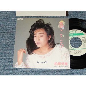 画像: 柏原芳恵 よしえ YOSHIE KASHIWABARA - A)春ごころ  B)	二杯目からのはじまり (Ex++/Ex++ WOFC) / 1986 JAPAN ORIGINAL "PROMO" Used 7" Single 