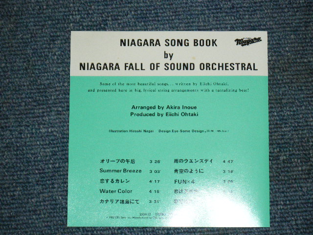 画像: NIAGAR  FALL OF SOUND ORCHESTRA  - NIAGAR SONG BOOK  / 1982 JAPAN ORIGINAL 3500Yen Mark Used CD 