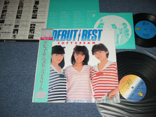 画像1: ソフトクリーム SOFTCREAM - デビュー・ザ・ベスト DEBUT THE BEST ( With BONUSW SINGLE )  / 1984 JAPAN ORIGINAL Used LP With OBI + Bonus Single 