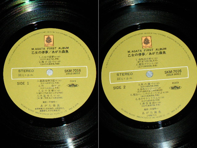 画像: あがた森魚　MORIO AGATA - 乙女の儚夢 OTOME NO ROMAN  / 1979  JAPAN Reissue Used  LP With OBI 
