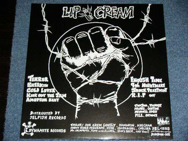 画像: リップ・クリーム LIP CREAM - 9 SHOCKS TERROR / 1987 JAPAN  ORIGINAL Used  45rpm LP 