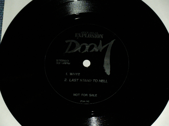 画像: DOOM - NO MORE PAIN   / 1987 JAPAN ORIGINAL Used  LP With FLEXIE DISC