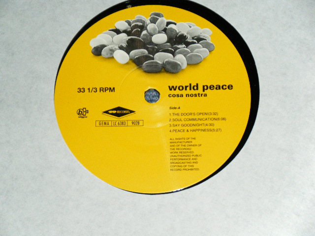画像: こーザ・ノストラ COSA NOSTRA - WORLD PEACE  / 1996 GERMAN ORIGINAL Brand New  LP 