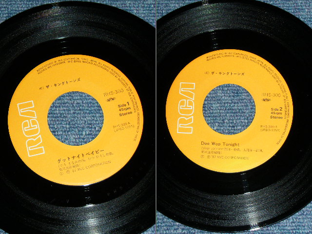 画像: キング・トーンズ　キングトーンズ　 THE KING TONES THE KINGTONES  - A) グッド・ナイト・ベイビー GOOD NIGHT BABY + B) Doo-Wop Tonight ( 大滝詠一　のワークス）/ 1987 JAPAN ORIGINAL Used 7" Single 