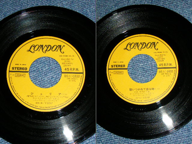 画像: VSOP - ジュリア JULIA / 1974 JAPAN ORIGINAL Used  7" Single 