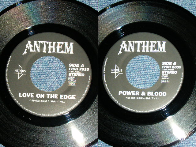 画像: アンセム ANTHEM - LOVE ON THE EDGE / 1990 JAPAN ORIGINAL PROMO ONLY Used 7"Single