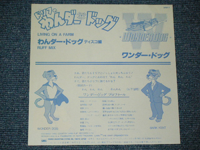 画像: ワンダードッグ /　ドリフターズ WONDER DOG / THE DRIFTERS - ドリフのわんだー・ドッグ WONDER DOG  / 1982 JAPAN ORIGINAL PROMO Used 7" Single シングル