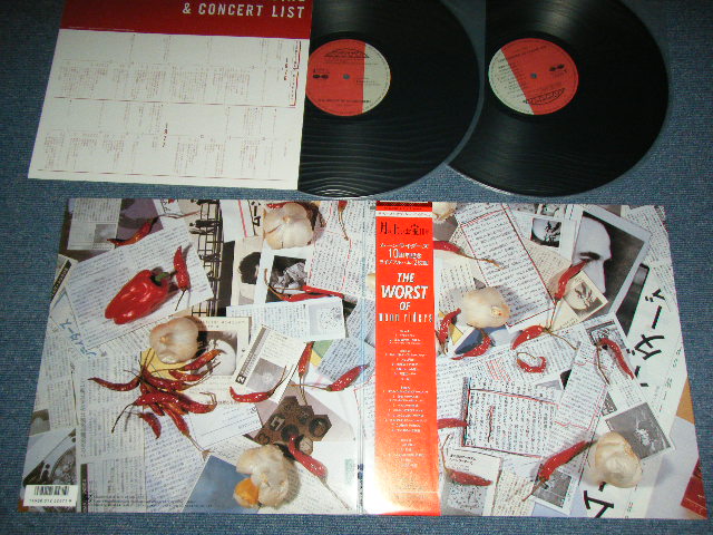 画像1: ムーンライダーズ MOONRIDERS MOON RIDERS -  10周年記念　ライブ・アルバム　2枚組 THE WORST OF MOON RIDERS / 1986 JAPAN ORIGINAL  Used 2-LP's  With OBI 