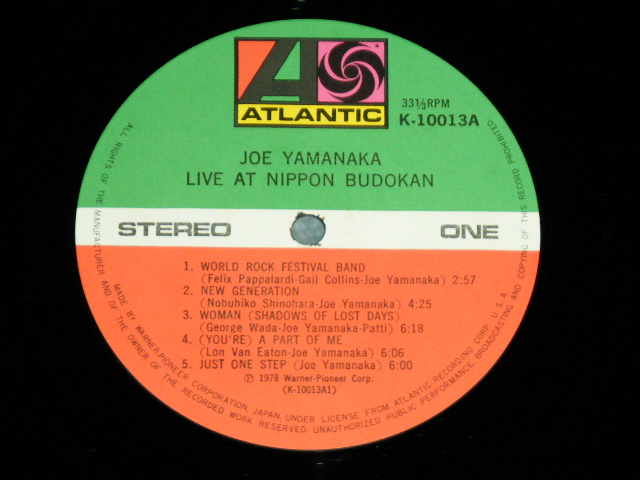 画像:  ジョー山中 JOE YAMANAKA   - LIVE AT NIPPON BUDOKAN  / 1978 JAPAN ORIGINAL  Used LP  with BOOKLET