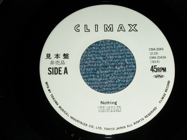 画像: ザ・スターリン The STALIN  -  NOTHING ( Ex++/MINT- )  / 1983 JAPAN ORIGINAL White Label  PROMO Used 7"45 rpm Single