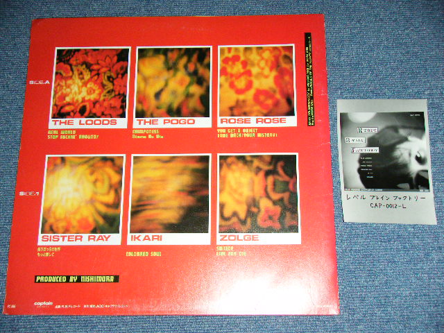 画像: V.A. OMNIBUS (The LOODS,The POGO,ROSE ROSE,SISTER RAY,IKARI,ZOLGE) - REBEL BRAIN FACTORY / 1985  JAPAN ORIGINAL "PROMO" Used LP 