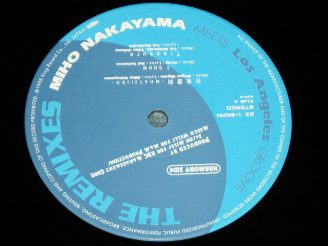 画像: 中山美穂 MIHO NAKAYAMA - THE REMIXES : MEETS LOS ANGELES GROOVE   / 1998 JAPAN ORIGINAL Used  LP