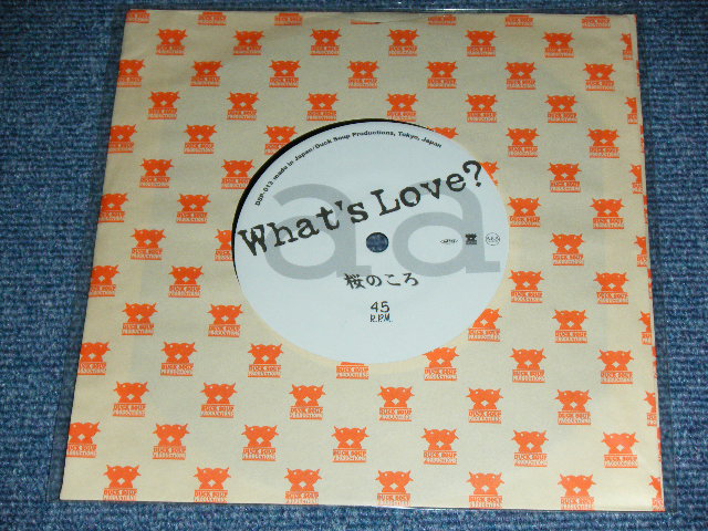 画像: WHAT'S LOVE - ヘッドライトが唄い出す　：　桜の頃 / 2002 JAPAN ORIGINAL  Brand New DEAD STOCK 7"45 rpm Single from INDIES 