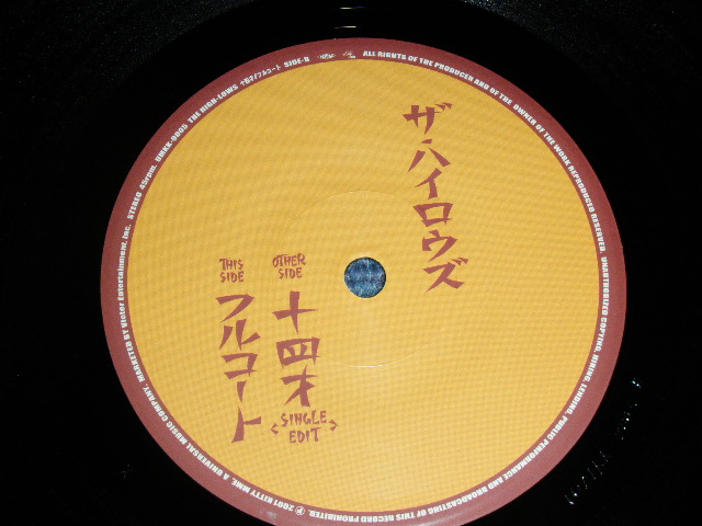 画像: ザ・ハイロウズ THE HIGH-LOWS （ブルーハーツ　THE BLUE HEARTS ）ー 十四才  ( Brand New : DEAD Stock ) / 2001 JAPAN ORIGINAL Limited Brand New 7"45 rpm  Single