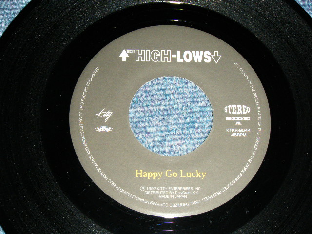 画像: ザ・ハイロウズ THE HIGH-LOWS （ブルーハーツ　THE BLUE HEARTS ）ー HAPPY GO LICKY (MINT-/MINT- ) / 1997 JAPAN ORIGINAL Used  7"45 rpm  Single