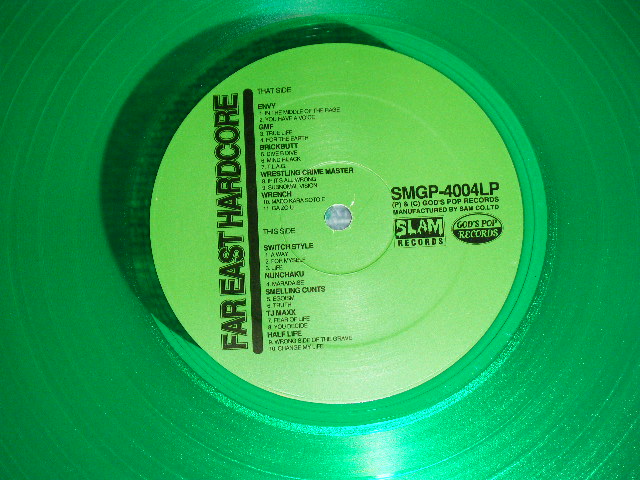 画像: v.a. OMNIBUS - FAR EAST HARD CORE  / 19?? JAPAN ORIGINAL Jacket + USA Pressings  "GREEN WAX Vinyl"Used LP 