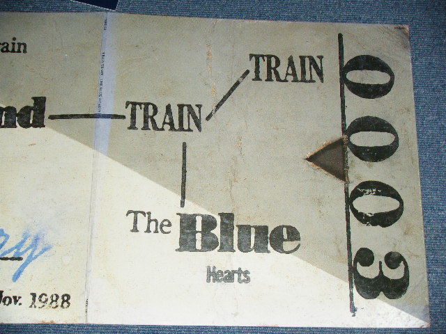 画像: ブルー・ハーツ THE BLUE HEARTS  -  TRAIN TRAIN  ( With Booklet : Ex+++/Ex+ Looks:Ex- ) /  1988 JAPAN ORIGINAL  Used LP 