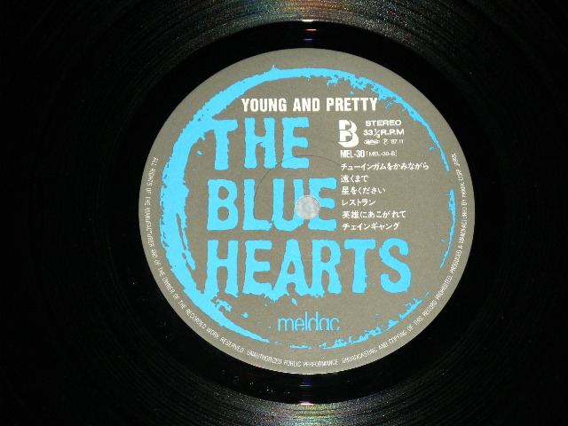 画像: ブルー・ハーツ THE BLUE HEARTS  -  YOUNG AND PRETTY ( MINT-/MINT )   / 1987 JAPAN ORIGINAL Used LP