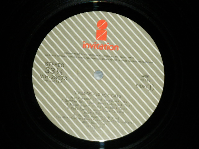 画像: ブラック・キャッツ　BLACK CATS - ビビアン VIVIANNE ( Ex+++/Ex+++ )  / 1982 JAPAN ORIGINAL Used LP With OBI   