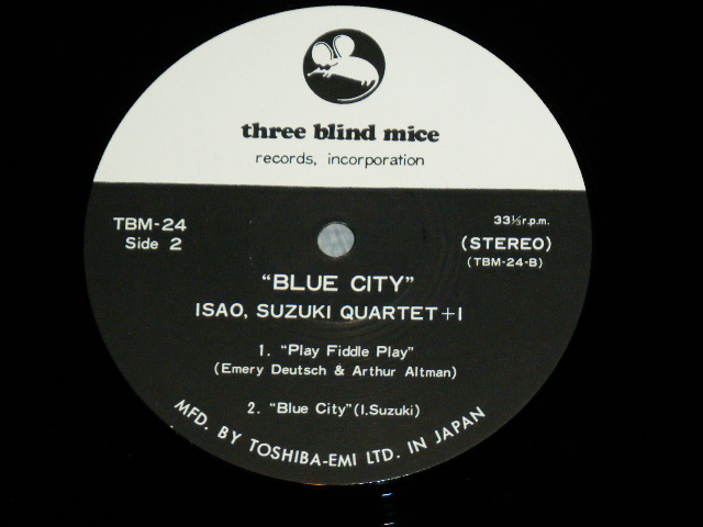 画像: 鈴木　勲 カルテット＋１　SUZUKI ISAO QUARTET + 1 - ブルー・シティ BLUE CITY  ( MINT-/MINT )  / 1974 JAPAN ORIGINAL LP With OBI 