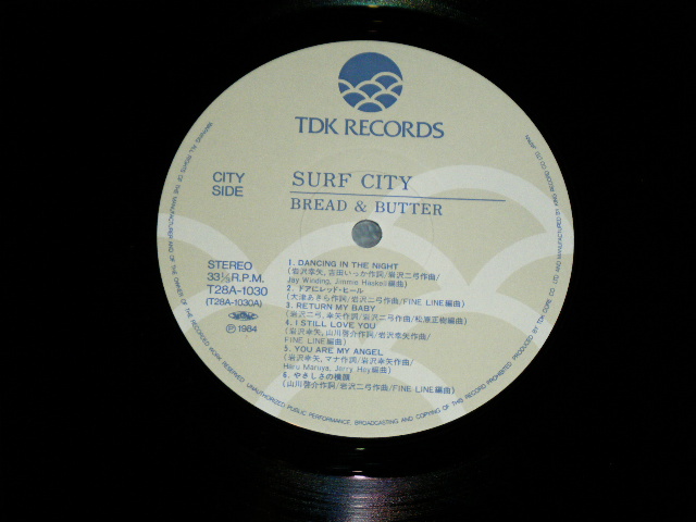 画像: ブレッド＆バター BREAD & BUTTER - SURF CITY ( Ex+++/MINT-)  / 1984 JAPAN ORIGINAL Used LP with OBI  