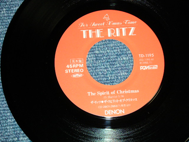 画像: A)ザ・リッツ THE RITZ - ザ・スピリット・オブ・クリスマス : B) タイム・ファイブ TIME FIVE - ジングル・ベル  - FOR SWEET X'MAS TIME  (Ex++/MINT-)   / 1988 JAPAN ORIGINAL "PROMO ONLY"  Used  7" Single 