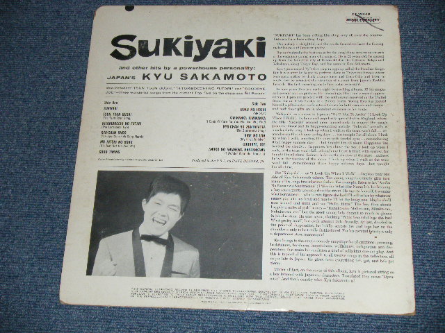 画像: 坂本　九　SAKAMOTO KYU - 坂本　九の唄う　日本のヒット曲集 SUKIYAKI  AND OTHER JAPANESE HITS...with Orchestra  : UE O MUITE ARUKOU 　/ 1962  AMERICA  ORIGINAL "DUOPHONIC STEREO" Used  LP