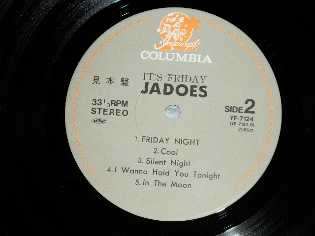 画像: JADOES - IT'S FRIDAY  ;角松敏生プロデュース (MINT-/MINT) / 1986 JAPAN ORIGINAL "PROMO"  Used 12" Single 