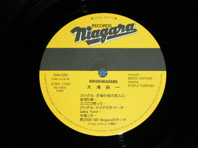 画像: 大滝詠一 EIICHI OHTAKI  - GO! GO! NIAGARA ( MINT-/MINT-) / 1981 Version  Japan   Used  LP with OBI