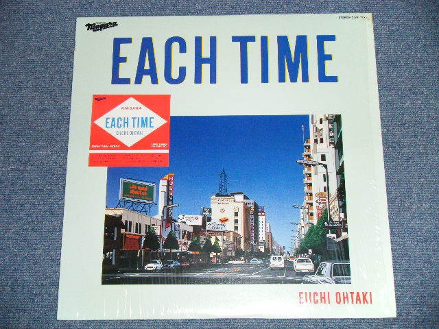 画像: 大滝詠一 EIICHI OHTAKI  -  EACH TIME : With NEWS PAPER  (MINT/MINT) / 1984 JAPAN ORIGINAL Used   LP With OUTER SHRINK WRAP & TITLE SEAL 