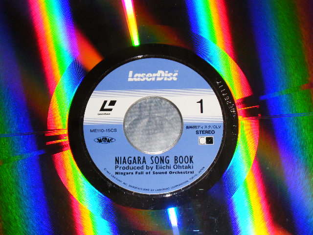 画像: Niagara Fall of Sound Orchestral 大滝詠一 EIICHI OHTAKI  -  NIAGARA SONG BOOK   ( Ex++/MINT-) / 1983 Version  Japan "LASER DISC"  Used  LASAR DISC 
