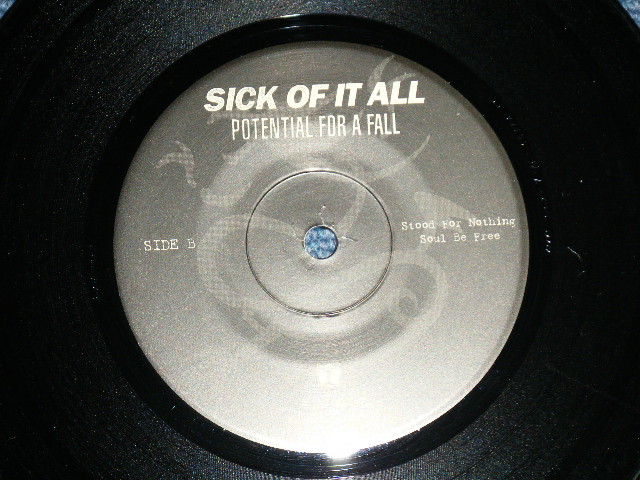 画像: シック・オブ・イット・オール SICK OF IT ALL - POTENTIAL FOR A FALL (MINT-/MINT-) / 1998 JAPAN ORIGINAL "INDIES"  Used 7" EP 