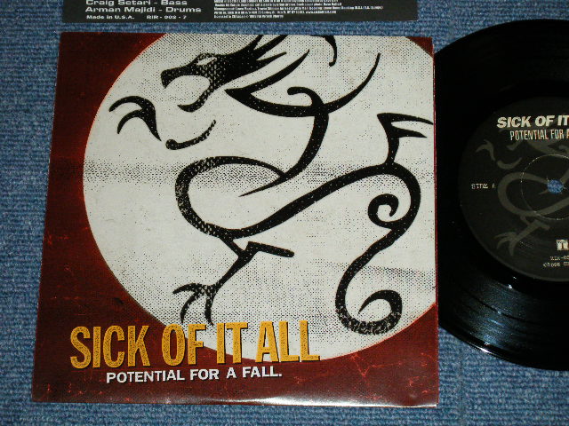 画像1: シック・オブ・イット・オール SICK OF IT ALL - POTENTIAL FOR A FALL (MINT-/MINT-) / 1998 JAPAN ORIGINAL "INDIES"  Used 7" EP 