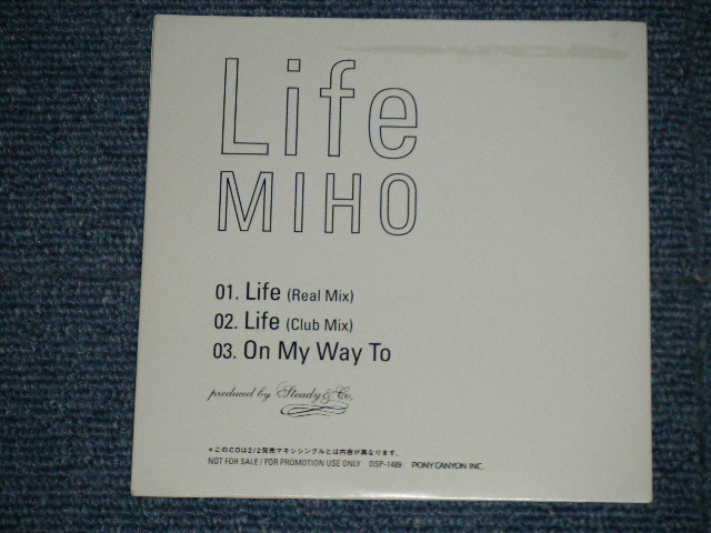 画像: MIHO - LIFE (PROMO Only : 通常のレギュラー盤とは内容違い）(MINT-/MINT)   / 199 JAPAN ORIGINAL PROMO ONLY Used CD