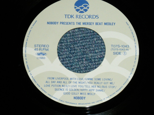 画像: NOBODY ノーバディ - THE MERSEY BEAT MEDLEY ( MINT-/MINT)    / 1983 JAPAN ORIGINAL Used 7" Single 