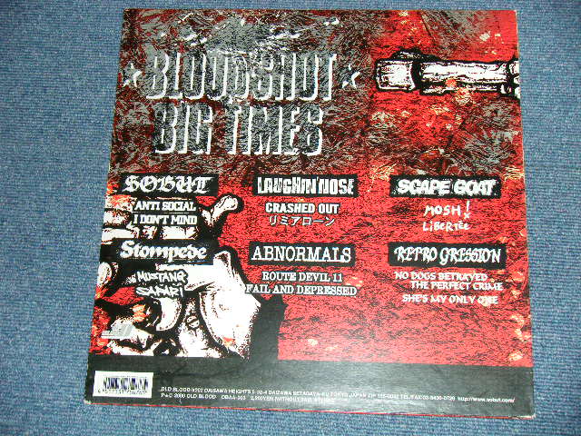 画像: v.a. OMNIBUS ( SOBUT,LAUGHIN' NOSE,SCAPE GOAT,STOMPEDE,ABNORMALS,RETRO GRESSION ) - BLOODSHUT BIG TIMES  / 2000 JAPAN ORIGINAL Used LP 