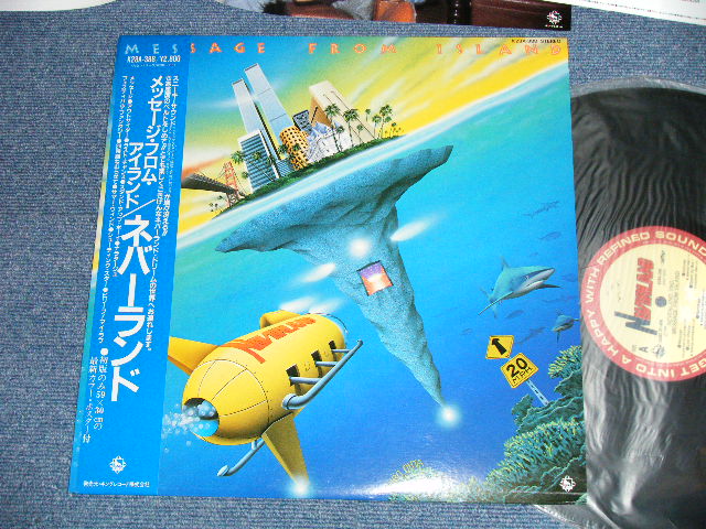 画像1: NEVERLAND ネヴァーランド - MESSAGE FROM ISLAND ( ポスター付）(MINT-/MINT) / 1983 JAPAN ORIGINAL Used  LP with OBI & POSTER 