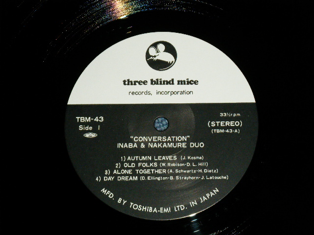 画像: 稲葉国光・中牟礼貞則デュオ KUNIMITSU INABA & SADANORI NAKAMURE - カンヴァセイション CONVERSATION ( MINT/MINT )  / 1975 (1975 Recordings ) JAPAN ORIGINAL Used LP With OBI 